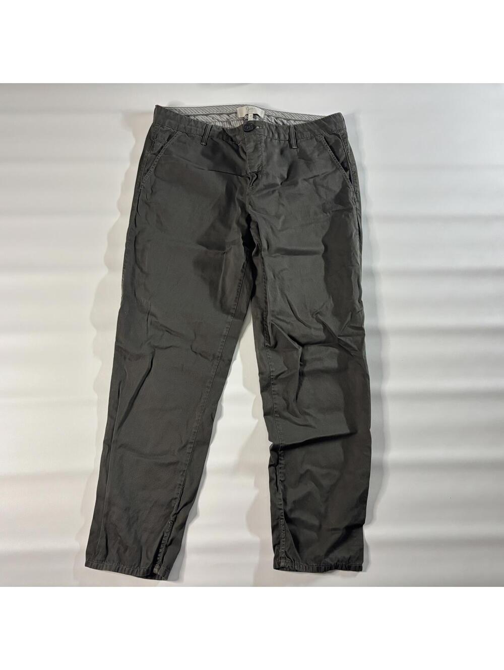 Joie Women's Coupe Chino Pants Size 29 Olive Green Cotton